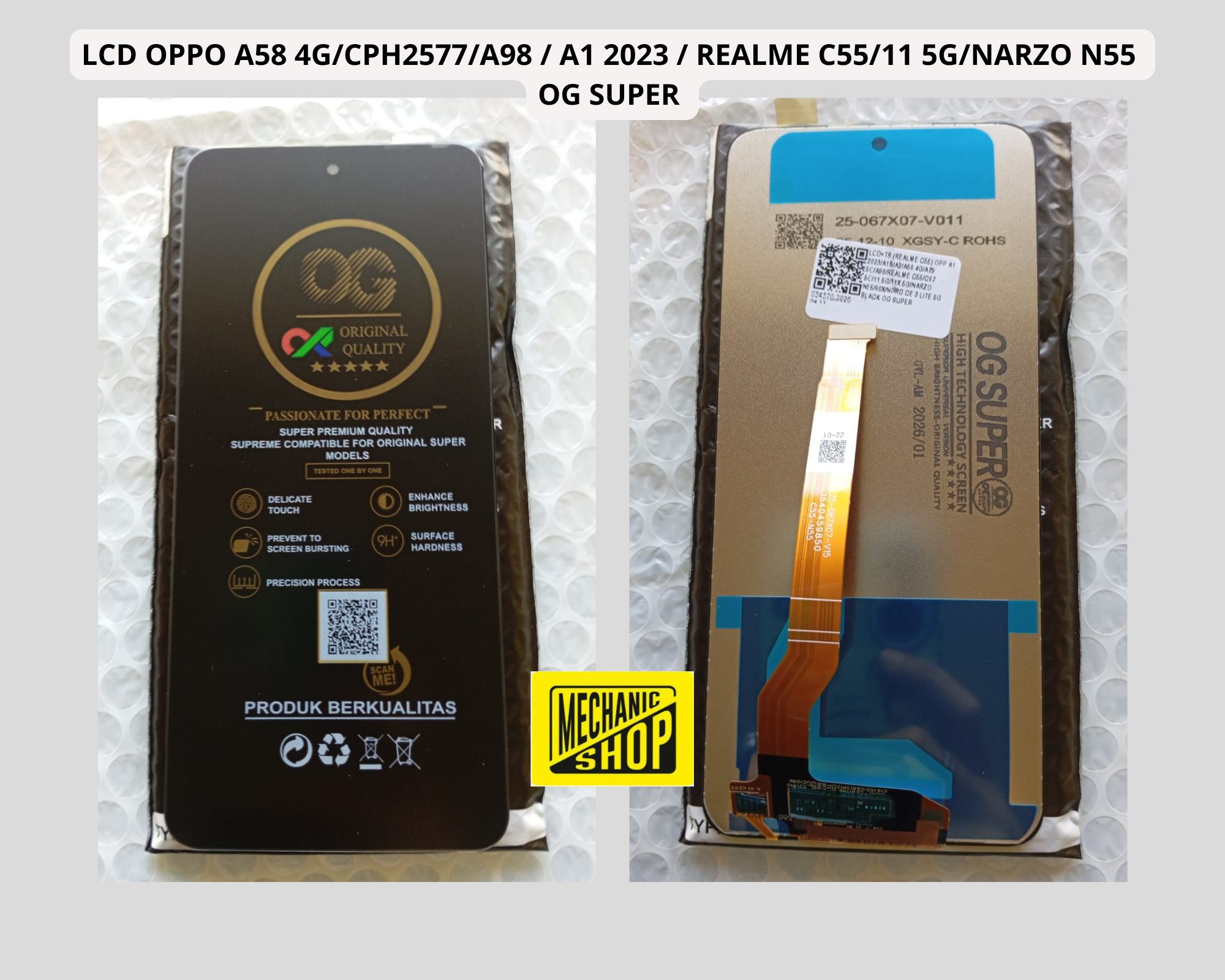 LCD Oppo A58 – sparepart handphone Mechanic Shop